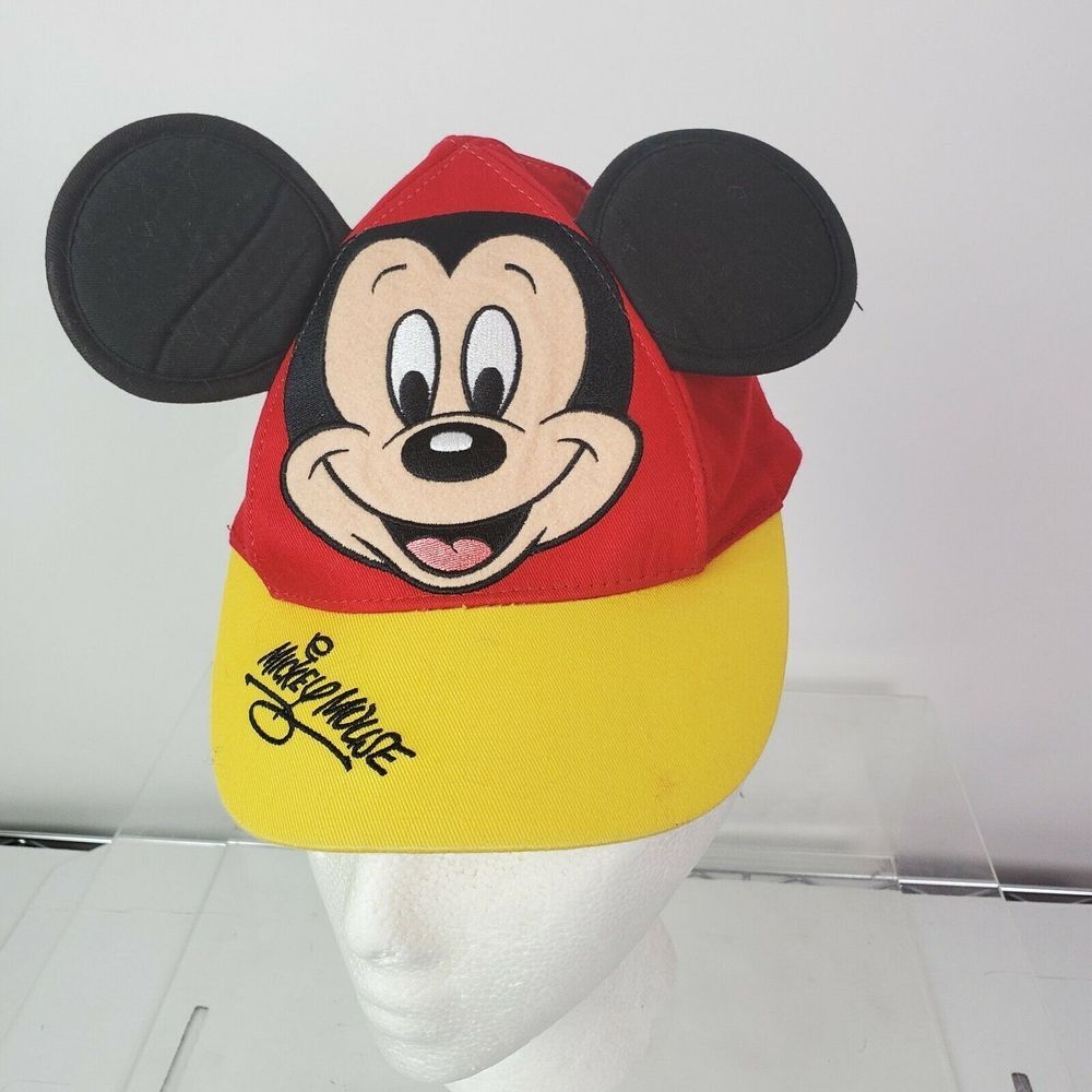 Disney Parks‎ Mickey Mouse Toddler Baseball Cap Red Ears Embroidered